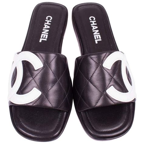 men chanel sandals|Chanel sandals black and white.